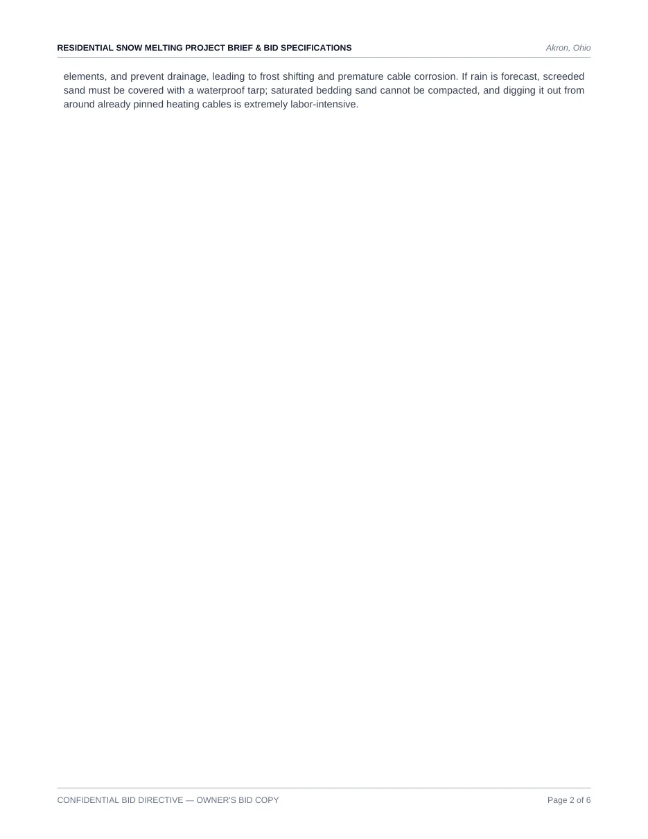 Heated driveway contractor brief Akron — slide 2