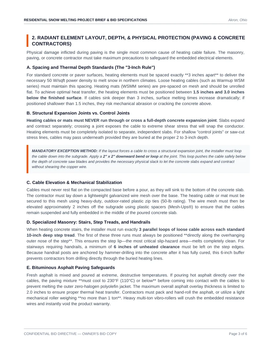 Heated driveway contractor brief Akron — slide 3