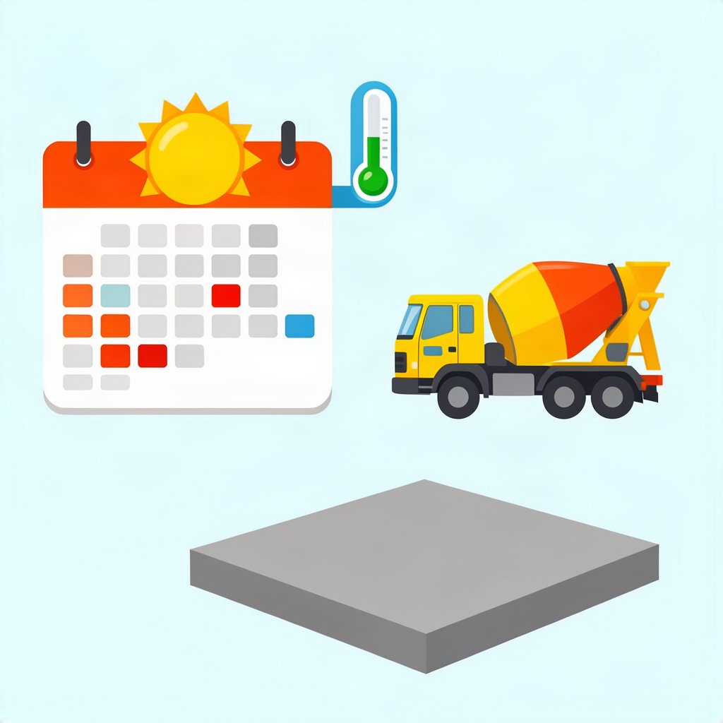 Best Time to Pour Concrete in Akron and Northeast Ohio