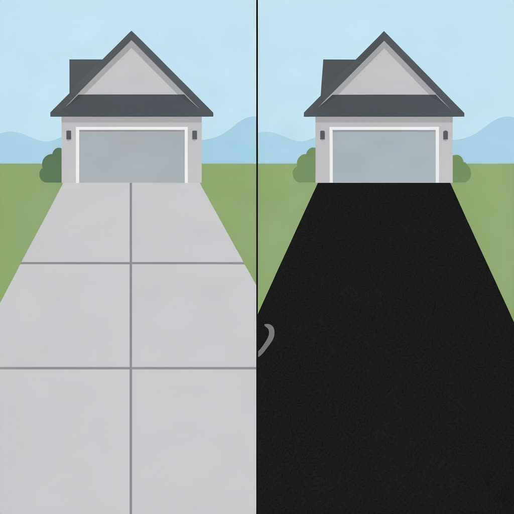 Concrete vs Asphalt Driveways for Akron